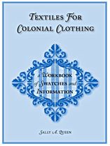 "Textiles for Colonial Clothing" - book cover